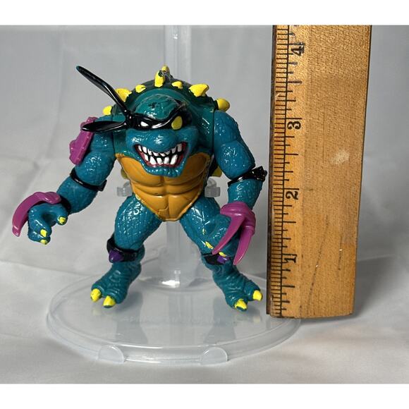Playmates Toys 1990 TMNT Ninja Turtles Slash Evil Turtle Dimension Figure - Picture 5 of 8